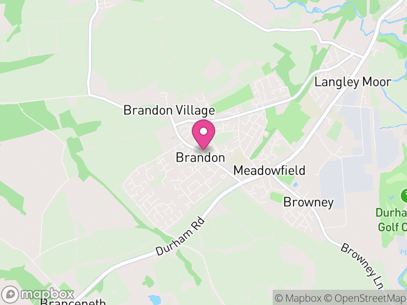 Map of Brandon and Byshottles, County Durham