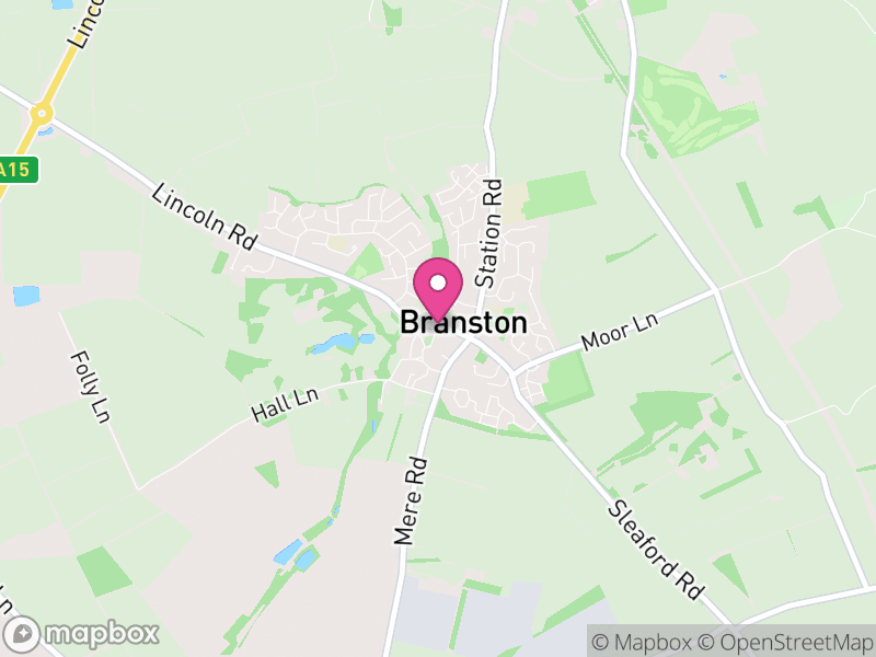 Map of Branston, East Staffordshire