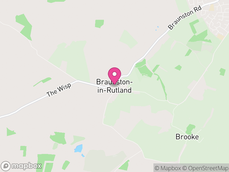 Map of Braunston-in-Rutland, Rutland