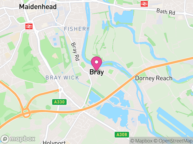 Map of Bray, Windsor and Maidenhead