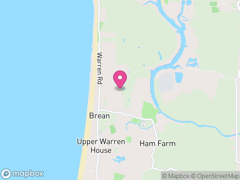 Map of Brean, Somerset