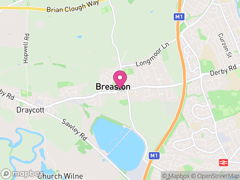 Map of Breaston, Erewash