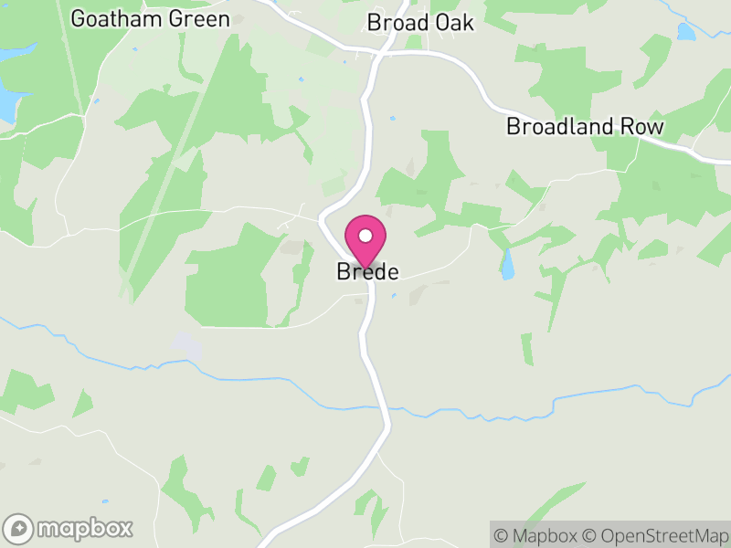 Map of Brede, Rother