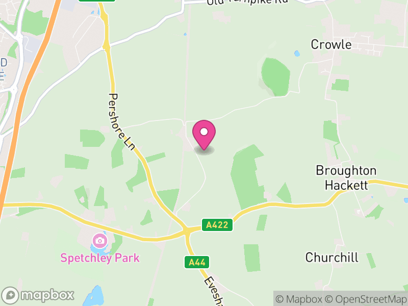 Map of Bredicot, Wychavon