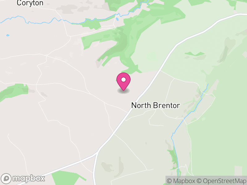 Map of Brentor, West Devon