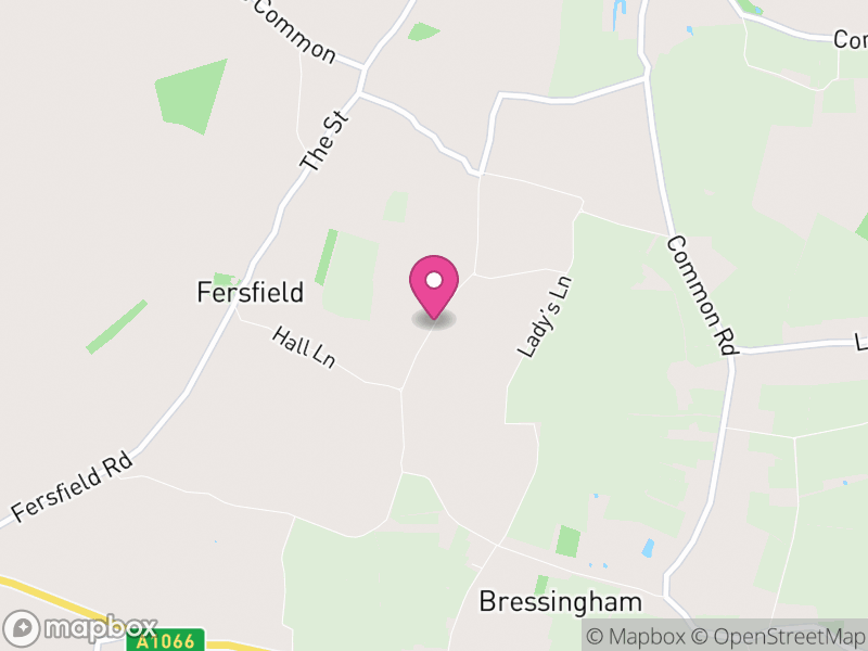 Map of Bressingham, South Norfolk