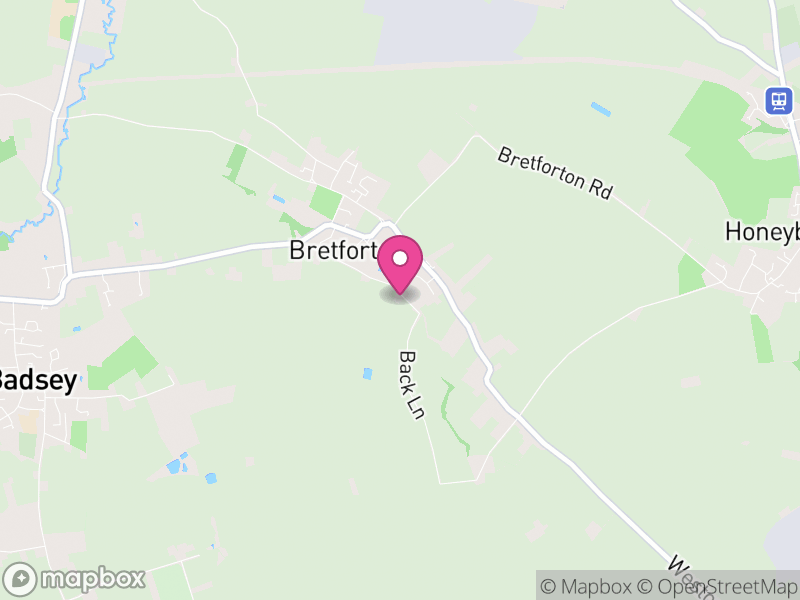 Map of Bretforton, Wychavon