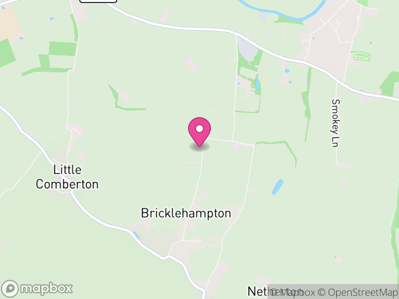 Map of Bricklehampton, Wychavon