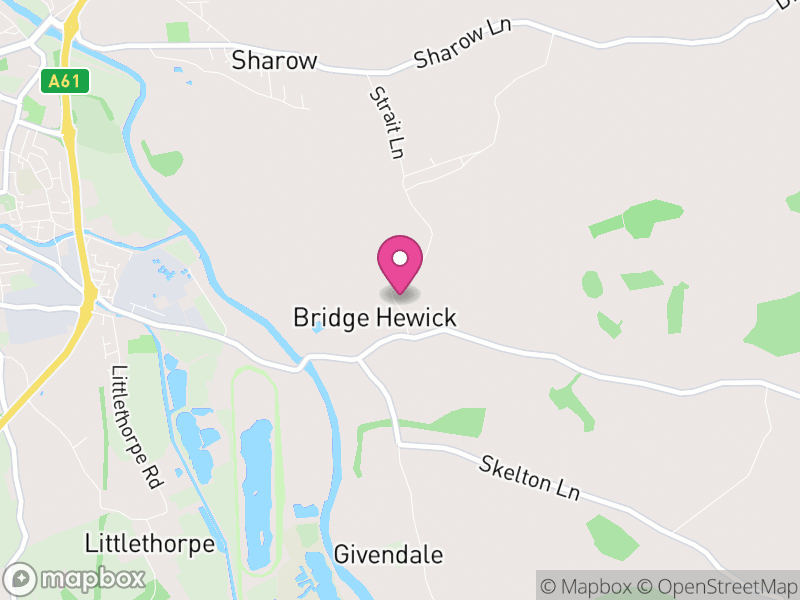 Map of Bridge Hewick, North Yorkshire