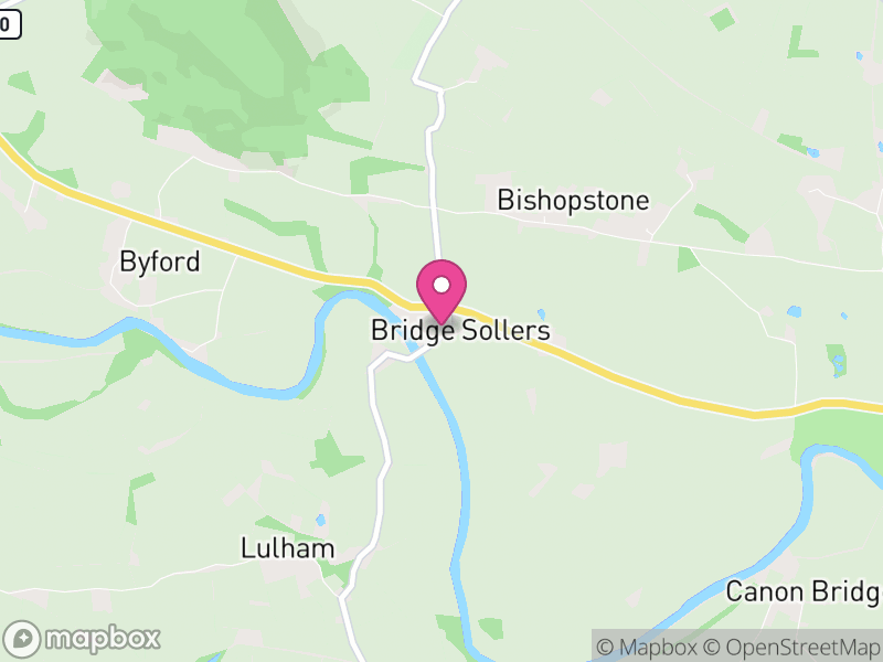 Map of Bridge Sollers, Herefordshire