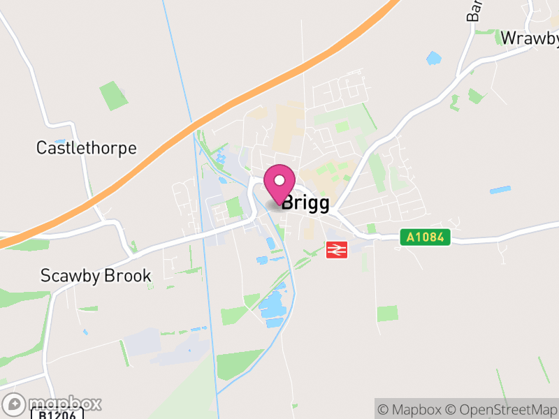 Map of Brigg, North Lincolnshire