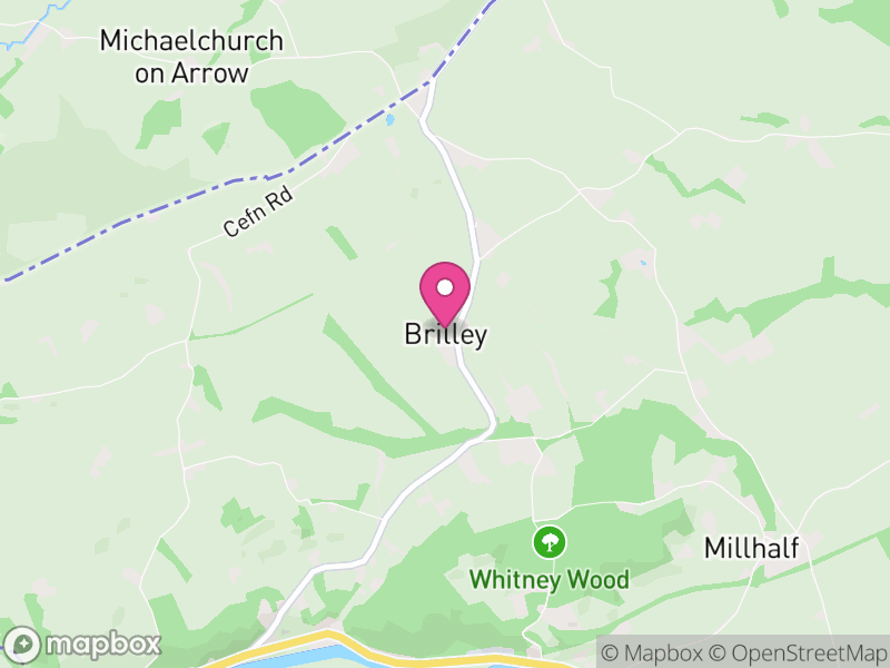 Map of Brilley, Herefordshire