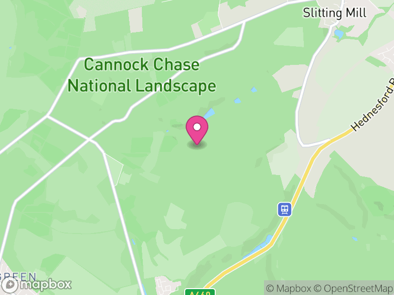 Map of Brindley Heath, Cannock Chase