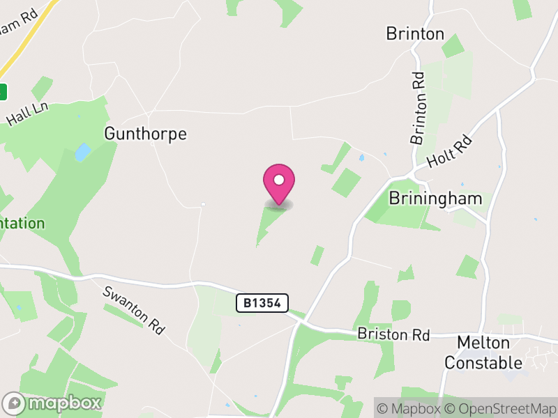 Map of Briningham, North Norfolk