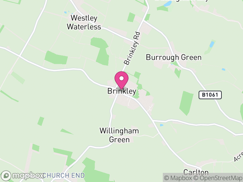 Map of Brinkley, East Cambridgeshire