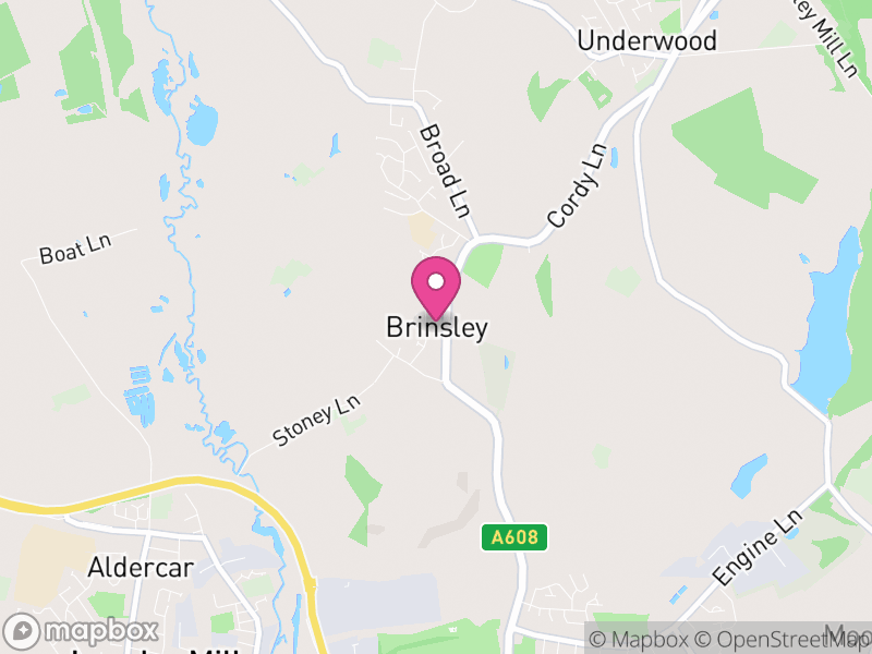 Map of Brinsley, Broxtowe