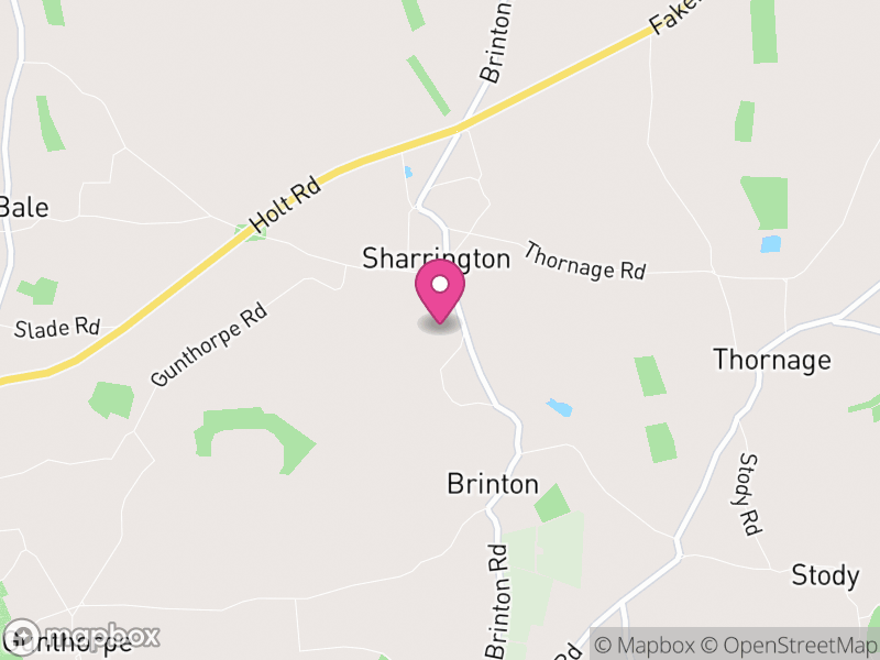 Map of Brinton, North Norfolk