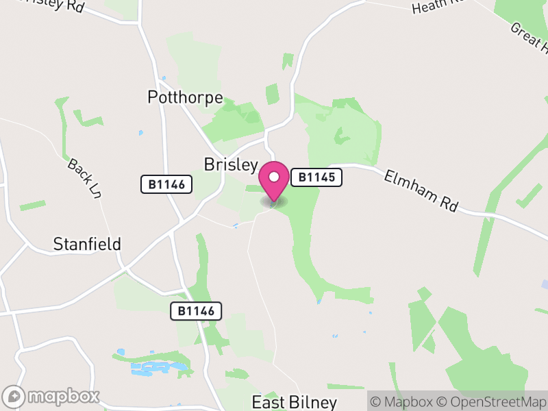 Map of Brisley, Breckland