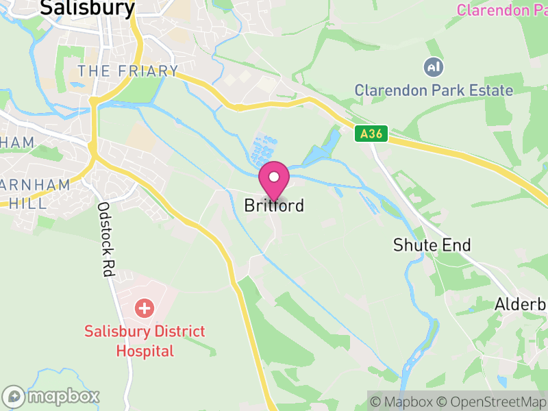 Map of Britford, Wiltshire