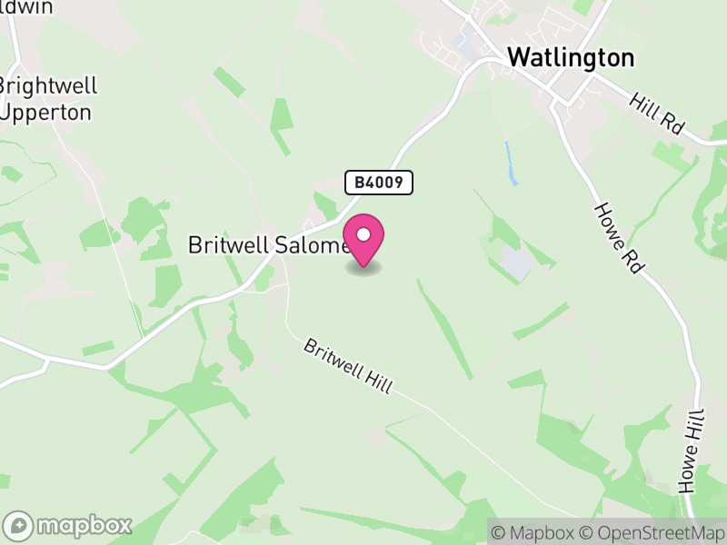 Map of Britwell Salome, South Oxfordshire