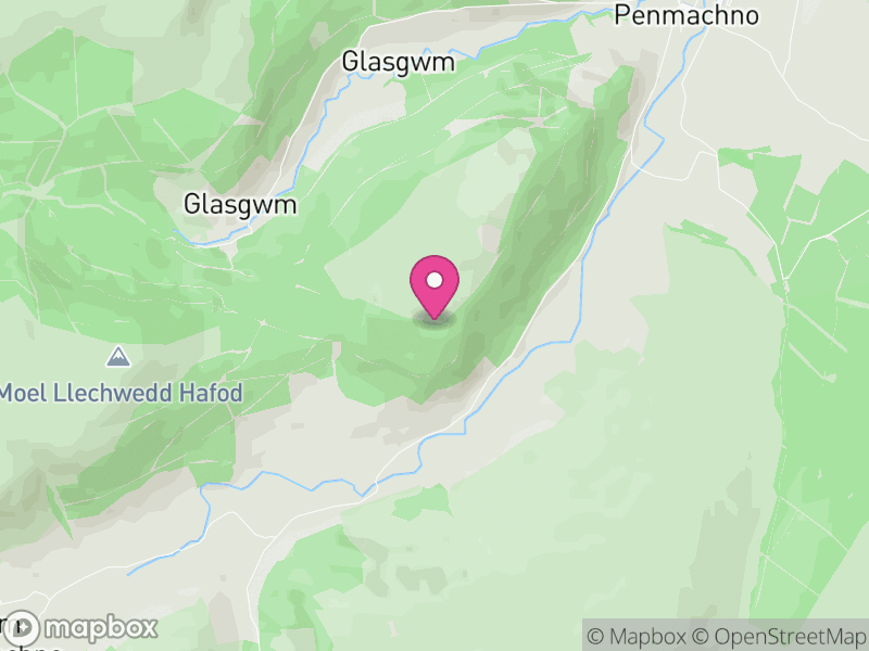 Map of Bro Machno, Conwy