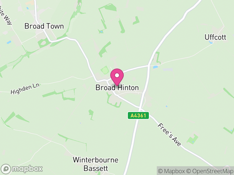 Map of Broad Hinton, Wiltshire