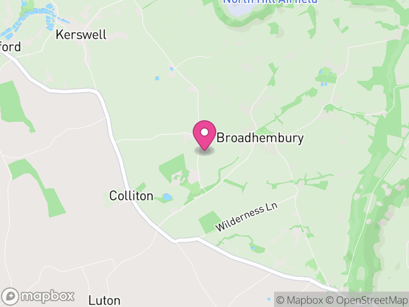 Map of Broadhembury, East Devon