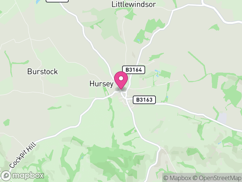 Map of Broadwindsor, Dorset