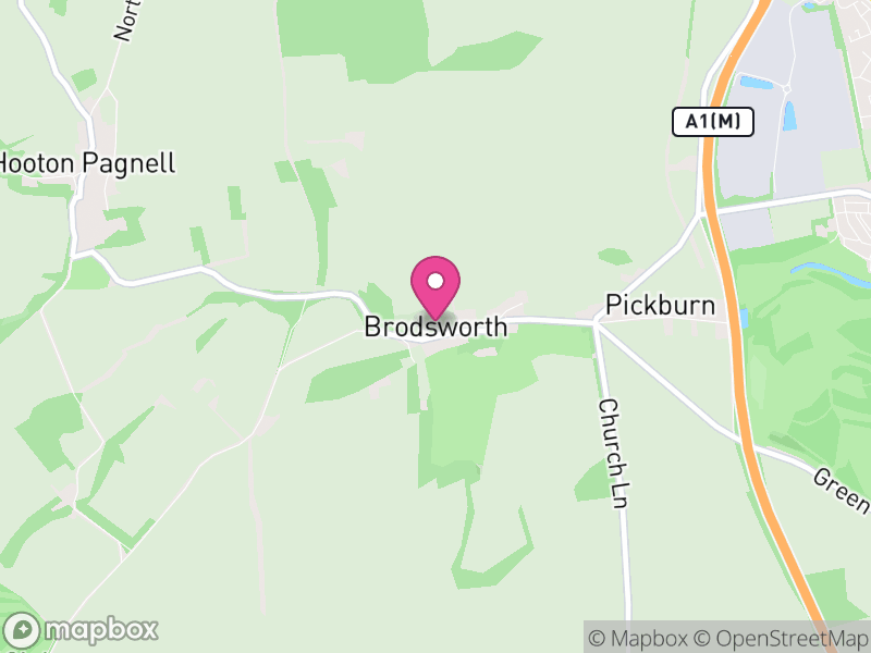 Map of Brodsworth, Doncaster