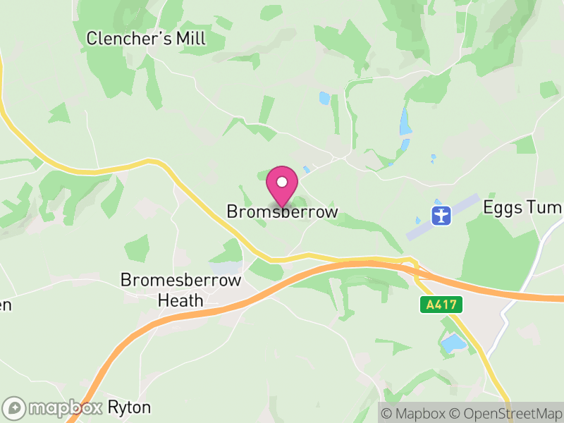 Map of Bromesberrow, Forest of Dean