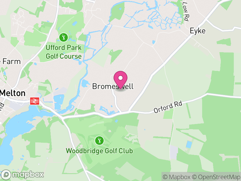 Map of Bromeswell, East Suffolk