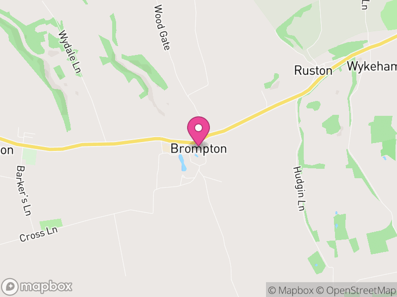 Map of Brompton, North Yorkshire