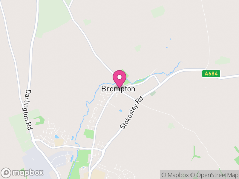 Map of Brompton, North Yorkshire