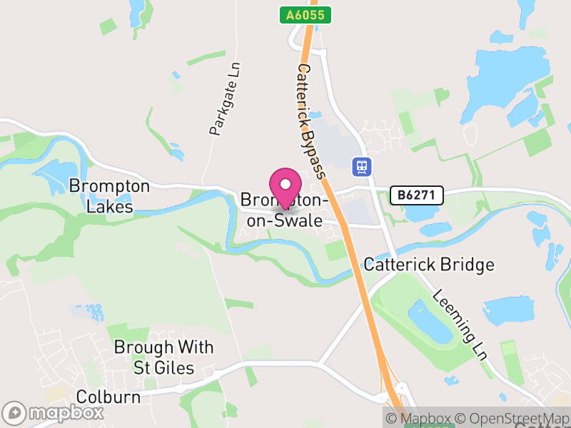 Map of Brompton-on-Swale, North Yorkshire