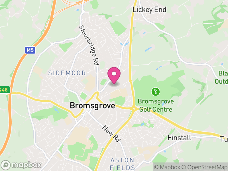 Map of Bromsgrove, Bromsgrove