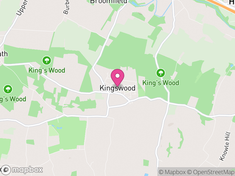Map of Broomfield and Kingswood, Maidstone