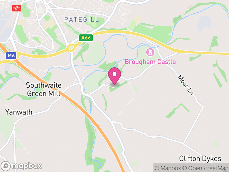 Map of Brougham, Westmorland and Furness