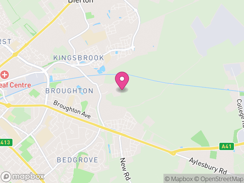 Map of Broughton Hamlet, Buckinghamshire