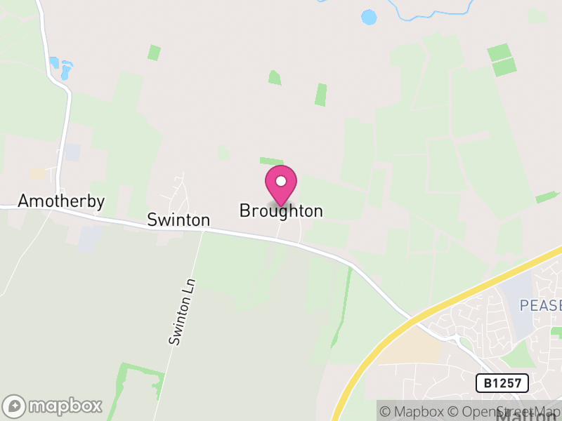 Map of Broughton, North Yorkshire