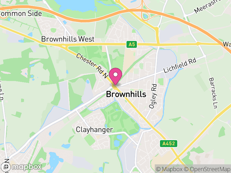 Map of Brownhills