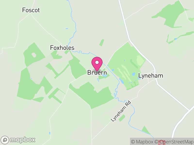 Map of Bruern, West Oxfordshire