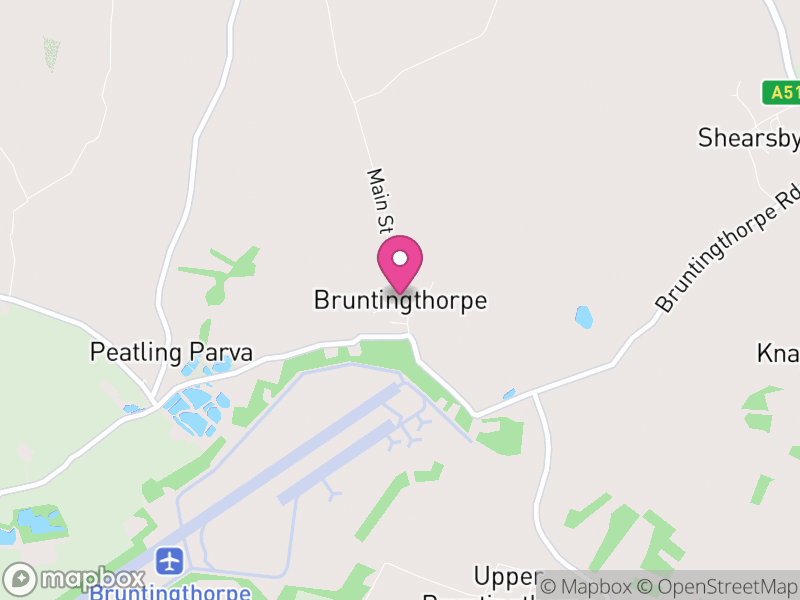 Map of Bruntingthorpe, Harborough
