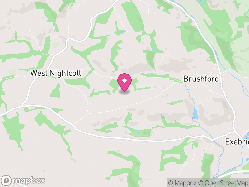 Map of Brushford, Somerset