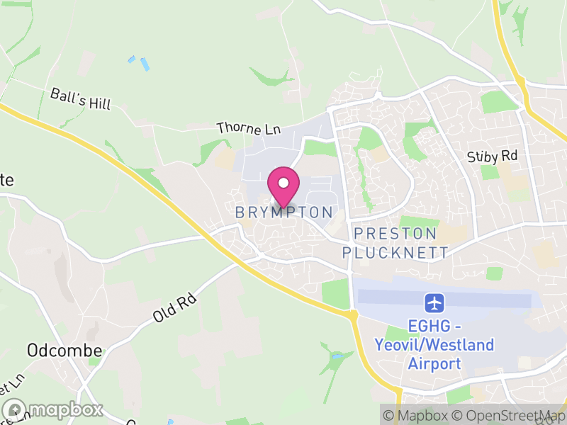 Map of Brympton, Somerset