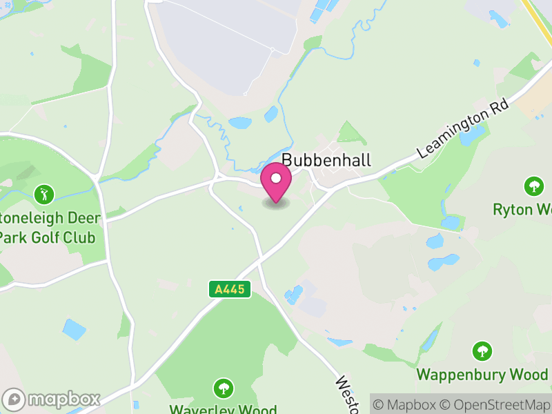 Map of Bubbenhall, Warwick