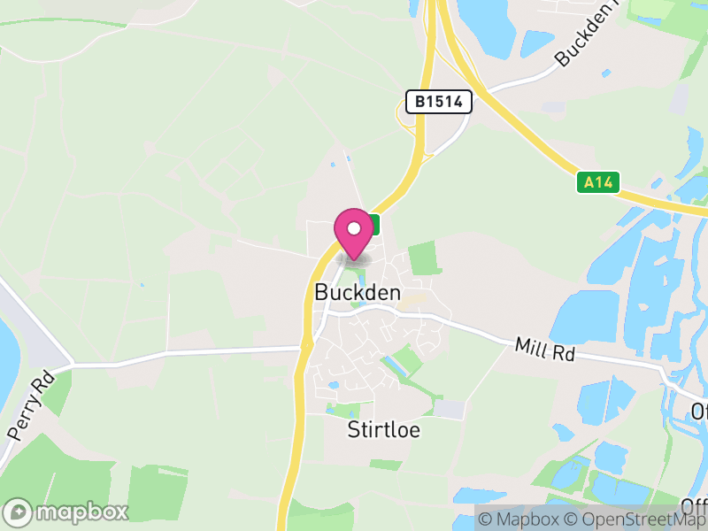 Map of Buckden, Huntingdonshire