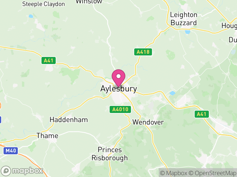 Map of Buckinghamshire, England