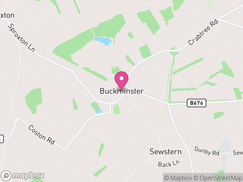 Map of Buckminster, Melton