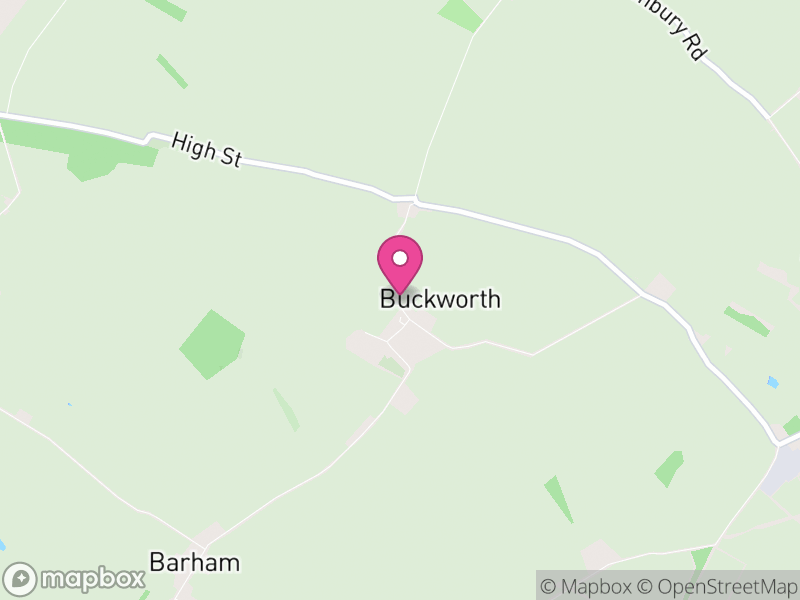 Map of Buckworth, Huntingdonshire