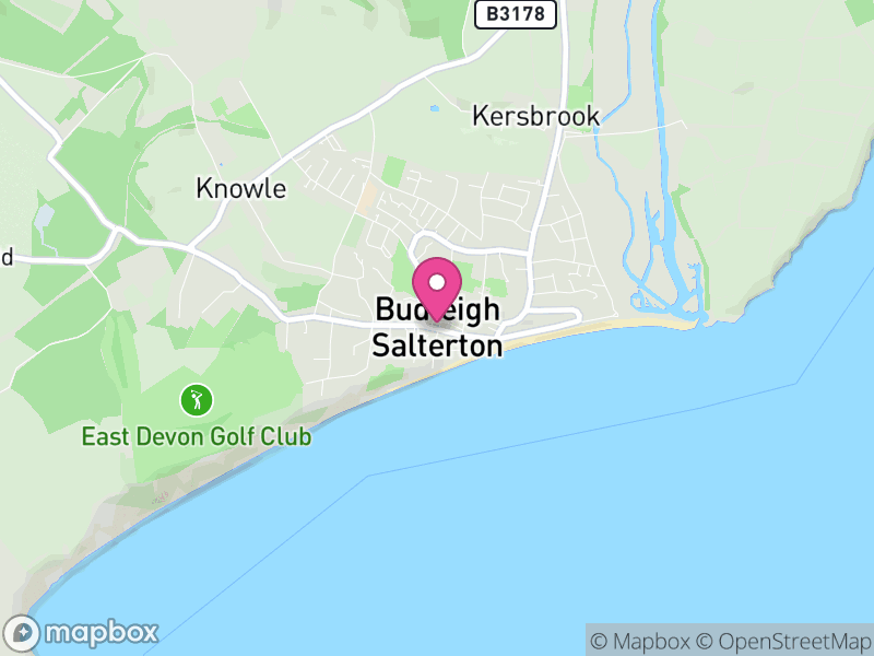 Map of Budleigh Salterton, East Devon